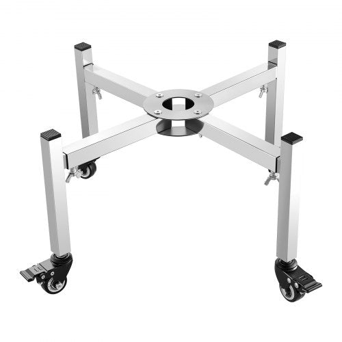 Fireplace stand 38-68.6 cm adjustable with 4 wheels for Solo stove