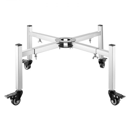 Fireplace stand 38-68.6 cm adjustable with 4 wheels for Solo stove