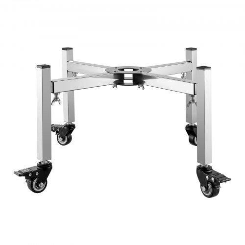 Fireplace stand 38-68.6 cm adjustable with 4 wheels for Solo stove