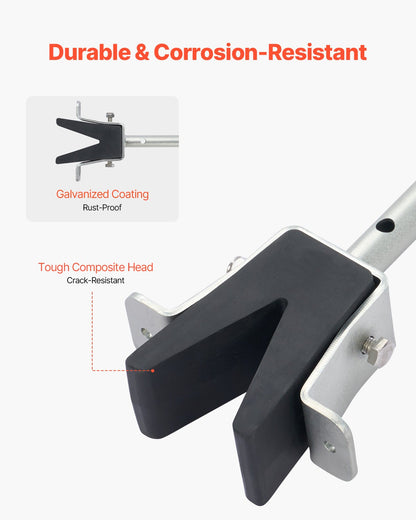 Transom Saver, 23.6-59 in, Adjustable Boat Transom Saver with Composite Head, Corrosion-Resistant Easy-to-Install Transom Savers for Less Than 150 HP Outboard Motor , Fit for Roller & Trailer