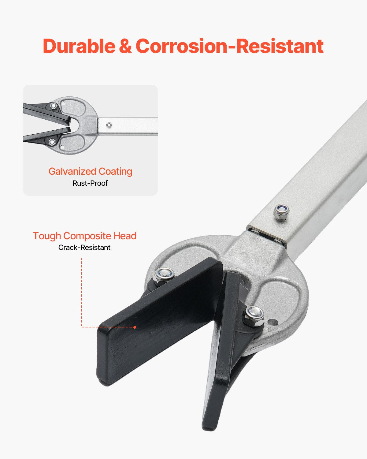 Transom Saver, 23-35 in, Adjustable Boat Transom Saver with Composite Head, Corrosion-Resistant Easy-to-Install Transom Savers for Less Than 100 HP Outboard Motor , Fit for Roller & Trailer