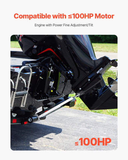 Transom Saver, 24-36 in, Adjustable Boat Transom Saver with Composite Head, Corrosion-Resistant Easy-to-Install Transom Savers for Less Than 100 HP Outboard Motor , Fit for Roller & Trailer