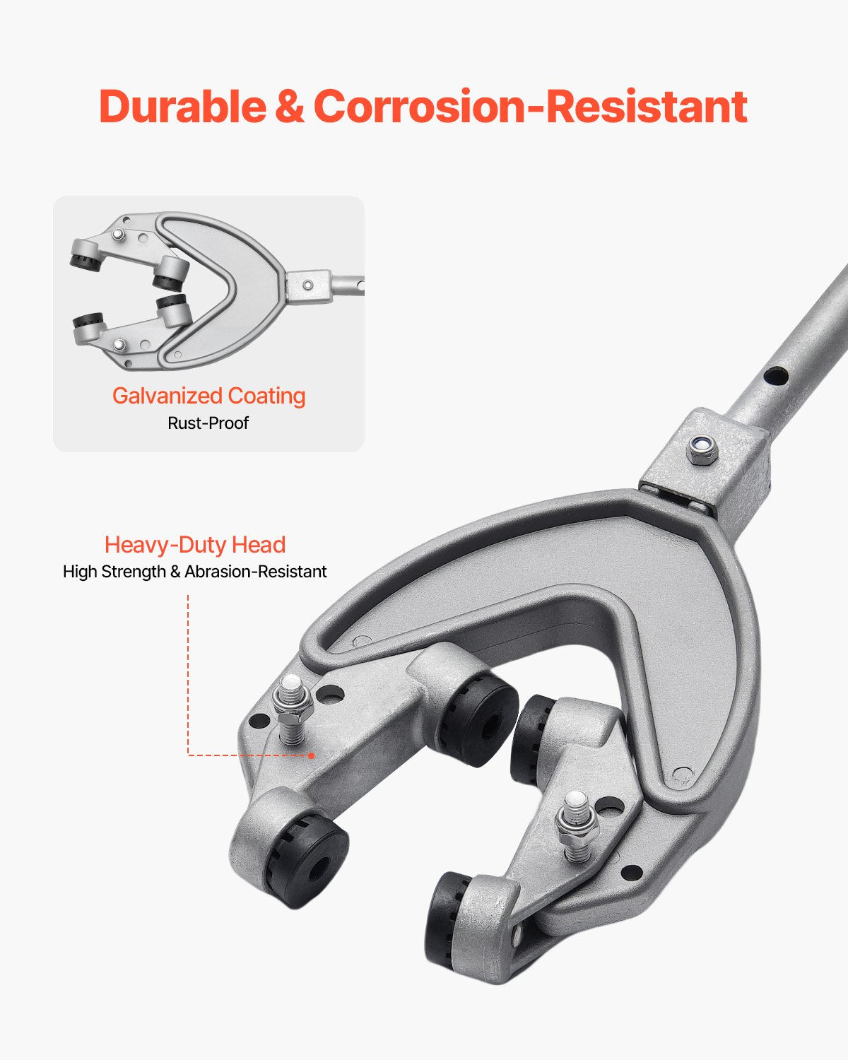 Transom Saver, 26.9-62.2 in, Adjustable Boat Transom Saver with Heavy-Duty Head, Corrosion-Resistant Easy-to-Install Transom Savers for Less Than 150 HP Outboard Motor , Fit for Roller & Trailer