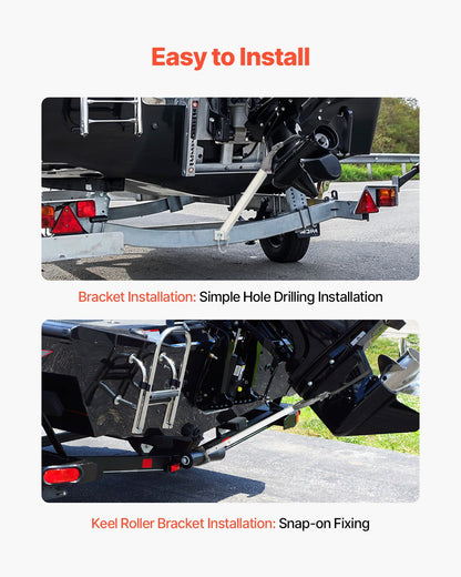 Transom Saver, 24-36 in, Adjustable Boat Transom Saver with Heavy-Duty Head, Corrosion-Resistant Easy-to-Install Transom Savers for Less Than 100 HP Outboard Motor , Fit for Roller & Trailer