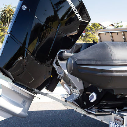 Transom Saver, 32-44 in, Adjustable Boat Transom Saver with Heavy-Duty Head, Corrosion-Resistant Easy-to-Install Transom Savers for Less Than 100 HP Outboard Motor , Fit for Roller & Trailer