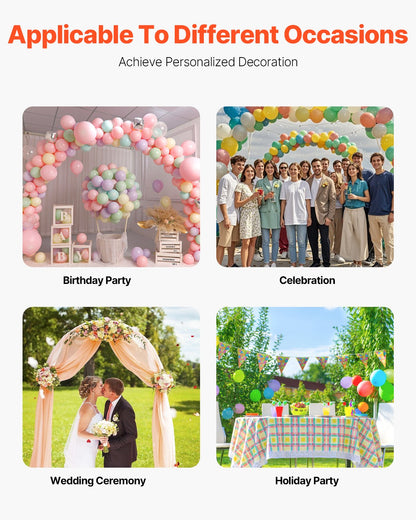 Metal Arch Backdrop Stand Set med 3 stativ med fodralanslutning för bröllop