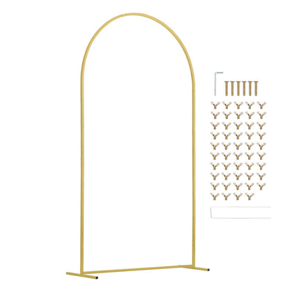 Metal Arch Backdrop Stand Set med 3 stativ med fodralanslutning för bröllop