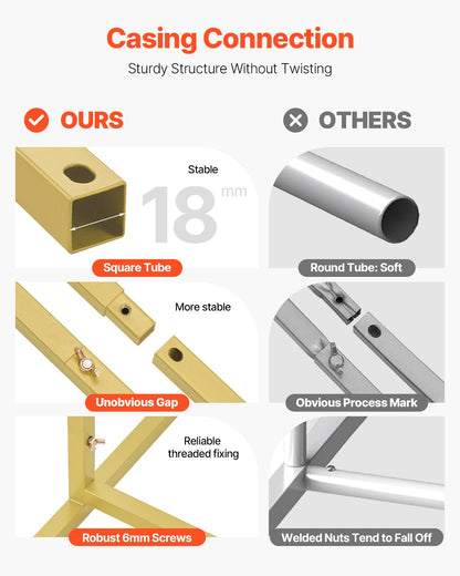 Metal Arch Backdrop Stand Set med 3 stativ med premium gasväv för bröllop