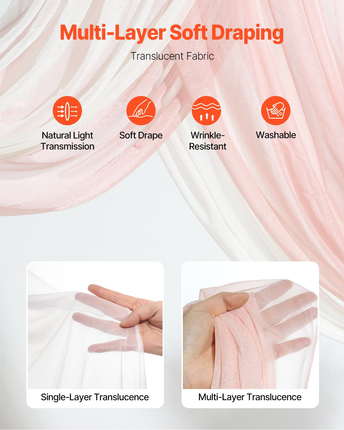 Konstgjorda Bröllopsbåge Blommor Kit Rosa Med 2 st Blommor 2 st Draperier