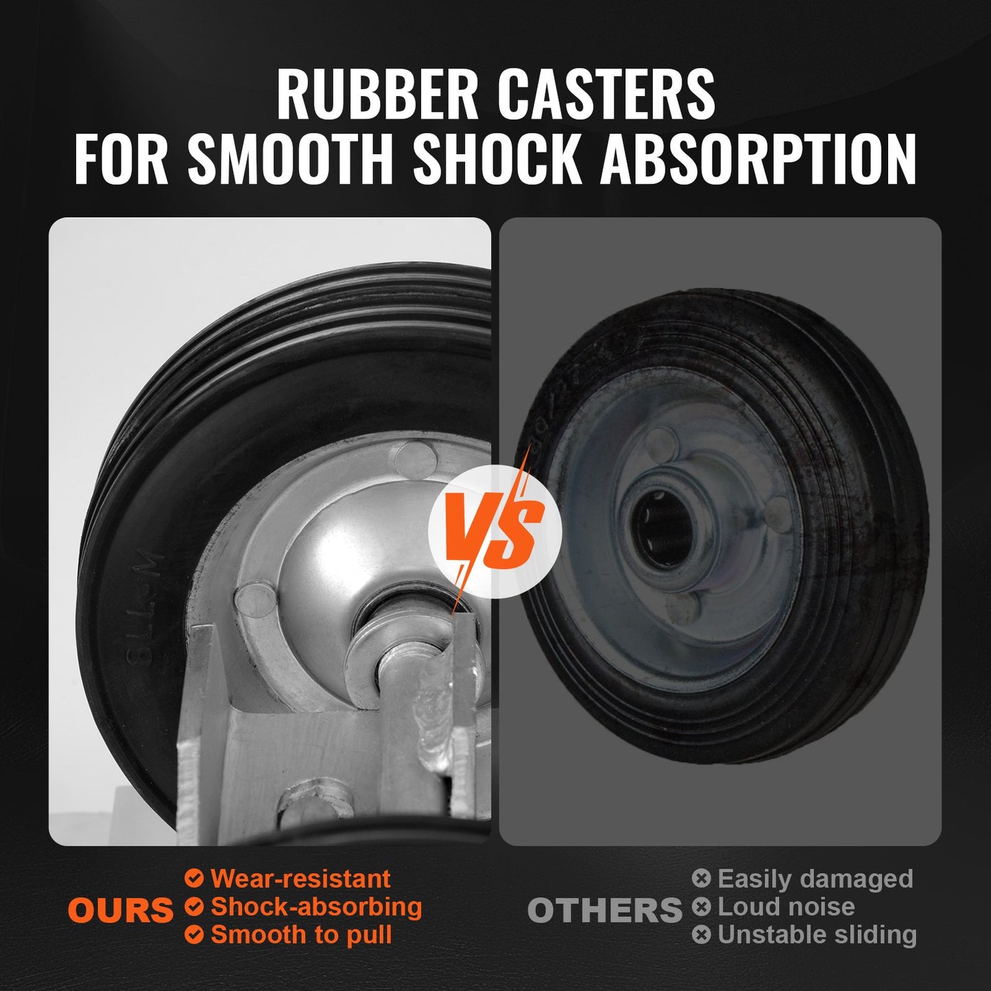 Sliding Gate Kit 6” Heavy Duty rullande hårdvara för dörr 600 lbs last