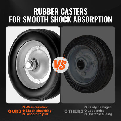 Schiebetor-Bausatz, 6 Zoll, verstellbar, robuste Rollbeschläge, Tragkraft 600 lbs