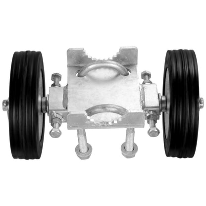 Schiebetor-Bausatz, 6 Zoll, verstellbar, robuste Rollbeschläge, Tragkraft 600 lbs