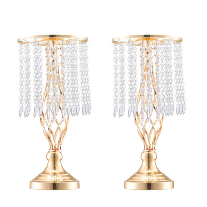 20 STK 43cm/16,9” hög kristall bröllopsblomstervas för festdekoration