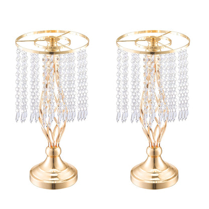 20 STK 43cm/16,9” hög kristall bröllopsblomstervas för festdekoration