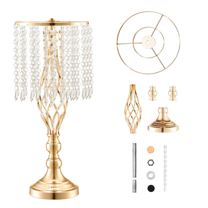 12 STÜCKE 49 cm/19,3 ”Große Kristall Blume Stand Vase für Party Dekoration