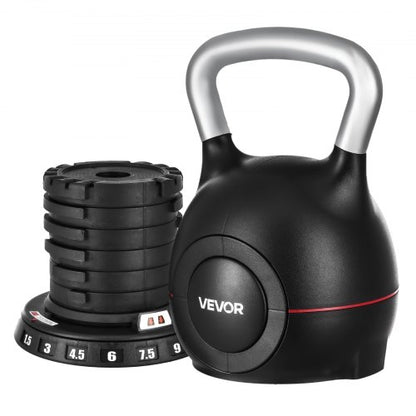 Adjustable Kettlebell with 7 weight levels 1.5/3/4.5/6/7.5/9/10 kg | EU
