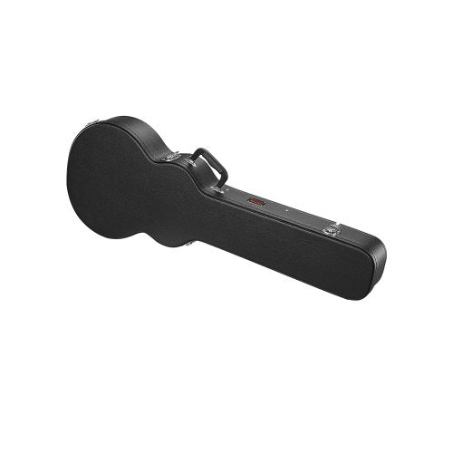 Electric Guitar Hard Case, 41.34 in Gourd-Shaped Guitar Hard Case, With Lock Latch Keys Handle, PVC Padding Soft Lining Water-Resistant Hard Shell Guitar Case, for 39 in LES Paul Guitars, Black