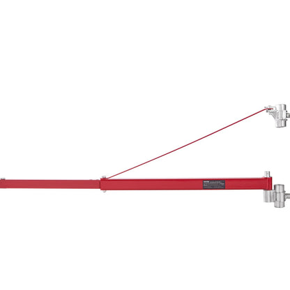 Elektrischer Hebearm, 600 kg Max. Tragkraft, Elektrische Hebevorrichtung Schwenkarm, Stahl-Hubrahmen, 180° schwenkbarer Gerüsthebearm, Windenhebearm zum Heben, Werkstatt, Garage
