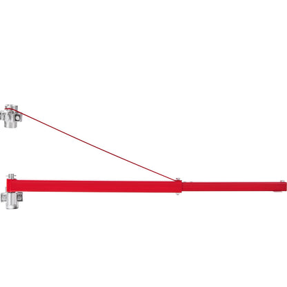 Elektrischer Hebearm, 600 kg Max. Tragkraft, Elektrische Hebevorrichtung Schwenkarm, Stahl-Hubrahmen, 180° schwenkbarer Gerüsthebearm, Windenhebearm zum Heben, Werkstatt, Garage