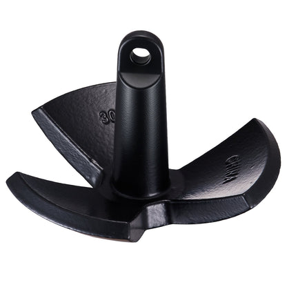 River Anchor, 30 LBS Boat Anchor Cast Iron Black Vinyl-Coated, Marine Grade Mushroom Anchor for Boats Up To 30 ft, Impressive Holding Power in River and Mud Bottom Lakes