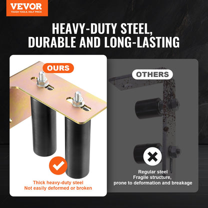 Schiebetor-Set, 6-Zoll-Rollbeschläge mit L-Halterung, verstellbar für die Tür