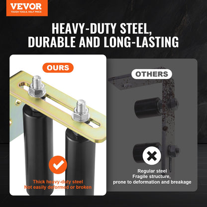 Schiebetor-Bausatz, 6-Zoll-Rollbeschläge mit L-Winkel