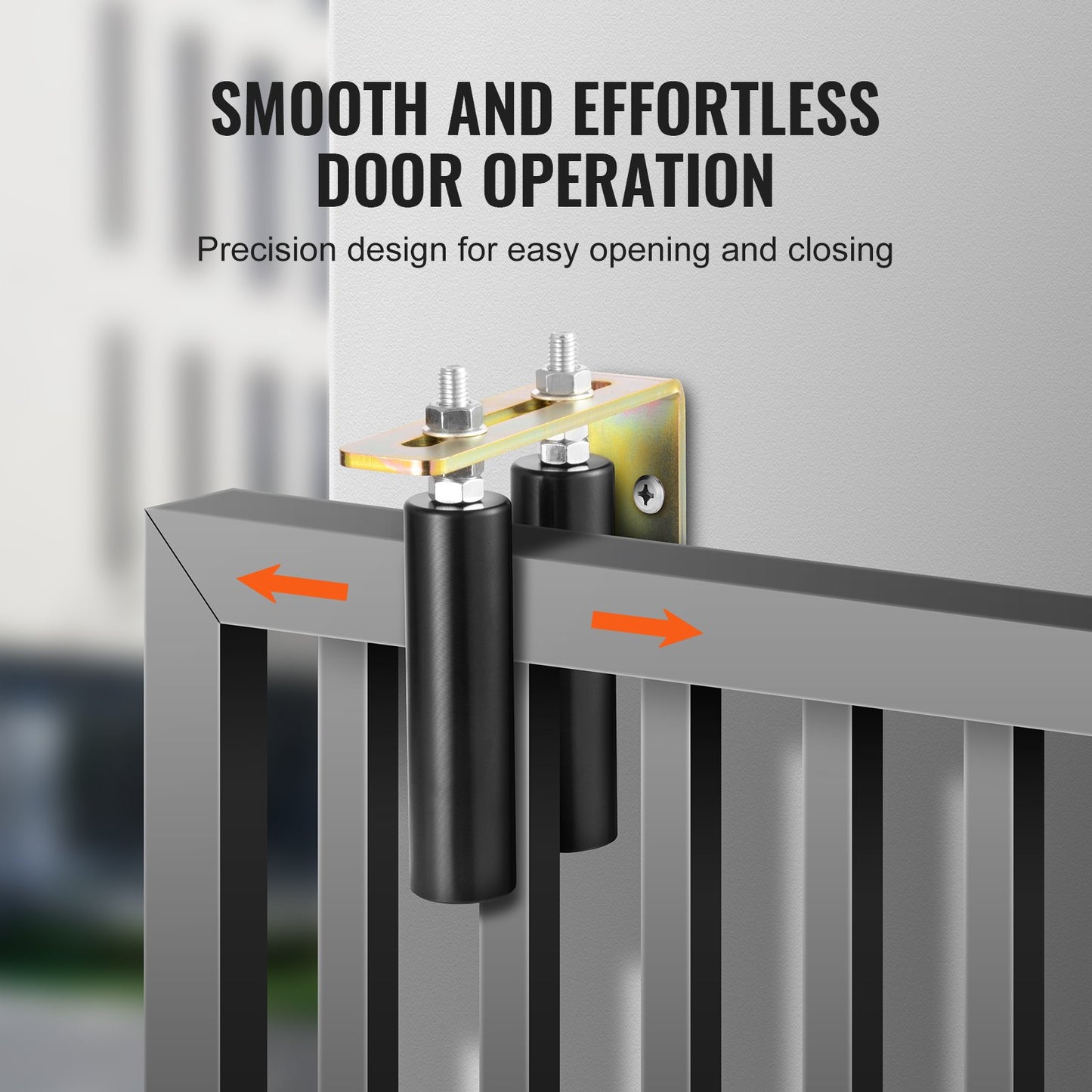 Schiebetor-Bausatz, 6-Zoll-Rollbeschläge mit L-Winkel