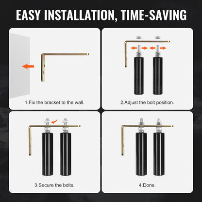 Schiebetor-Bausatz, 6-Zoll-Rollbeschläge mit L-Winkel