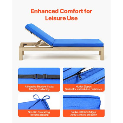 Schäslongdyna med band 190 x 51 cm, vattentät, tjock |  EU