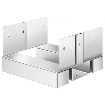 10 Stück 6x6 Pfostenanker für Beton, Innenmaß 5,49x5,57 Zoll