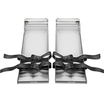 Betong Knäbrädor 30'' x 8'' Slider Knee Boards, Kneeler Board Rostfritt stål Kneeboards, Betongreglage Par rörliga skjutreglage, med betongbrädesband för cement och betongfinishi