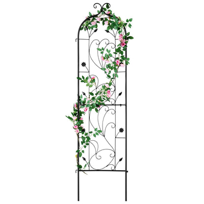 Metall-Gartenspalier zur Unterstützung von Kletterpflanzen, 152,4 x 38,1 cm, rostfrei