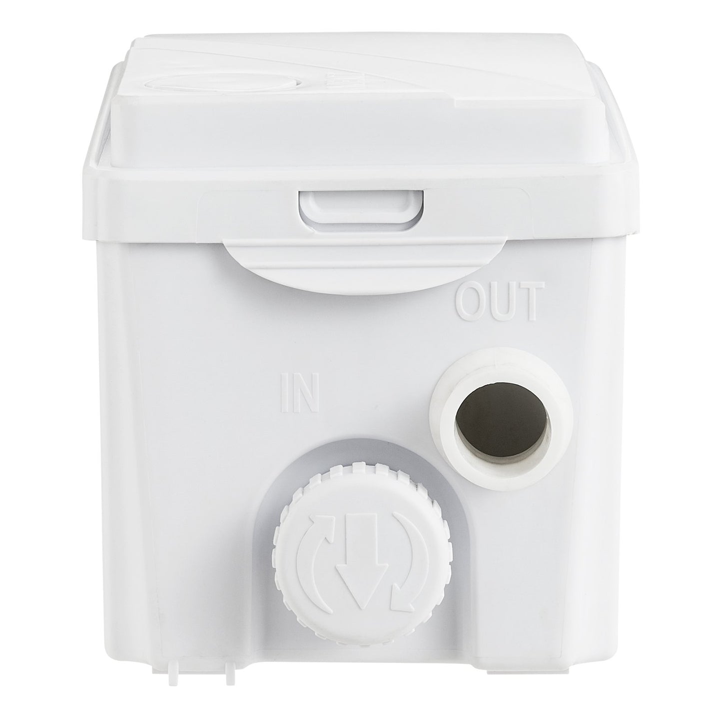 Macerator Avfallspump Källare Macerator Pump 350 W, 6000 L/h flöde, 7 M utloppshuvud, avloppspump med 3 vattenintag för källare, kök, handfat, dusch, badkar, tvätt avloppsvatten, diskmaskin