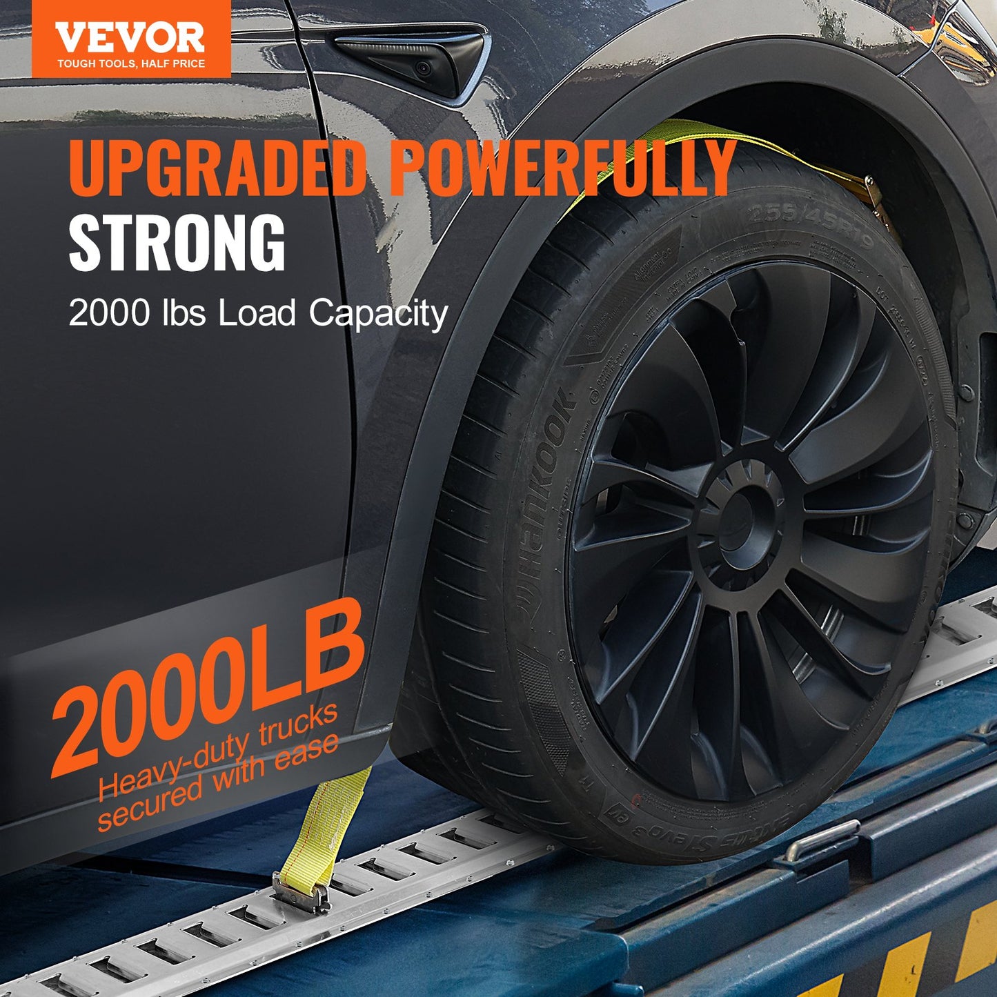 E-Track-Zurrschienen-Set, 24-teiliges 5-Fuß-E-Tracks-Set, enthält 8 Stahlschienen, 8 O-Ring-Anker und 8 D-Ring-Verschlüsse, vielseitiges Zurrzubehör für Lastenmotorräder, 2000 lbs Tragkraft