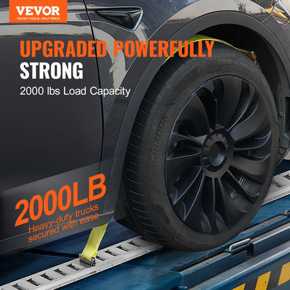 E-Track-Zurrschienen-Set, 24-teiliges 5-Fuß-E-Tracks-Set, enthält 8 Stahlschienen, 8 O-Ring-Anker und 8 D-Ring-Verschlüsse, vielseitiges Zurrzubehör für Lastenmotorräder, 2000 lbs Tragkraft