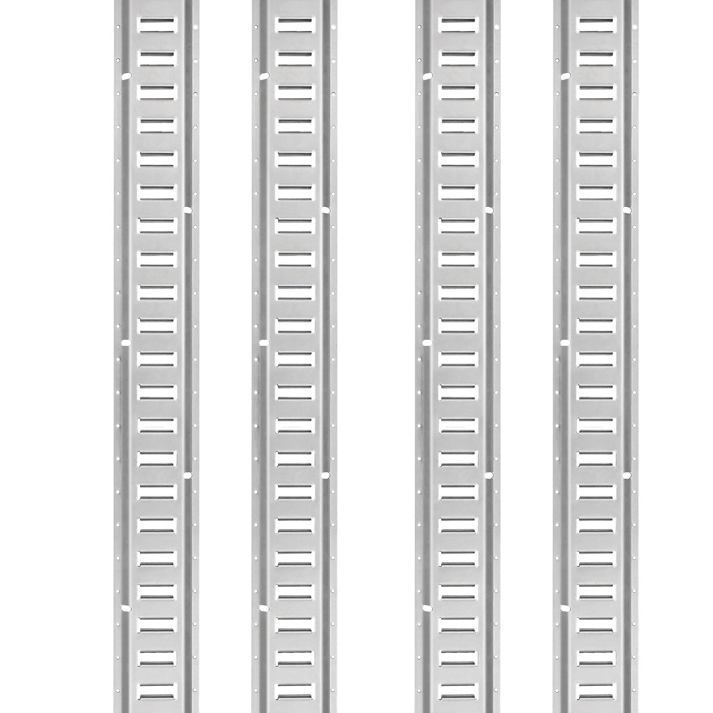 E-Track-Zurrschienen-Set, 24-teiliges 5-Fuß-E-Tracks-Set, enthält 8 Stahlschienen, 8 O-Ring-Anker und 8 D-Ring-Verschlüsse, vielseitiges Zurrzubehör für Lastenmotorräder, 2000 lbs Tragkraft