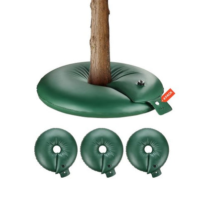 Tree Watering Rings, 4 Pcs 20 Gallons Tree Watering Bags, 6-9 Hours Slow Release, Refillable Planting Water Bags, Water Saving, Heavy Duty Watering System for Shrub Tree Root Drip Irrigation