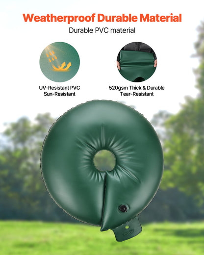 Baumbewässerungsring, 4 Packungen, 20 Gallonen, langsam freisetzende Baumbewässerungstasche, langlebig