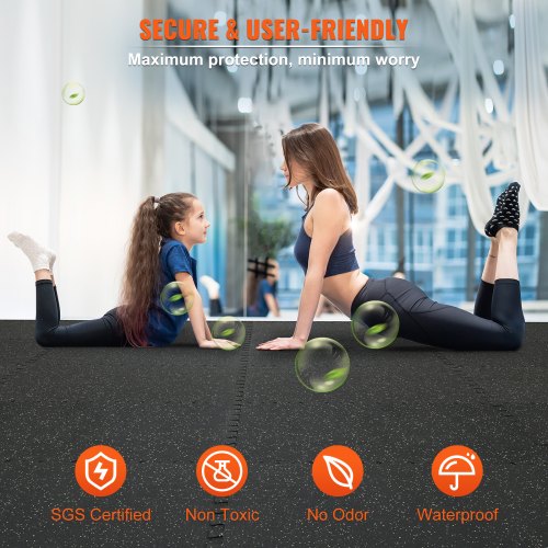 EVA Interlocking Foam Mats, 0.56 Inch, Thickened, 6 Pieces, Puzzle Tiles | EU