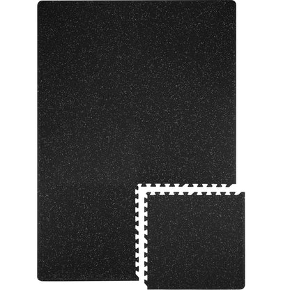 EVA Interlocking Foam Floor Mats, 0.56 in Thickened 6 Pcs Puzzle Rubber Tiles, 24 x 24 in Exercise Floor Mat for Workout & Fitness, Heavy Duty Flooring Mats for Home, Gym, Office-24 Sq Ft