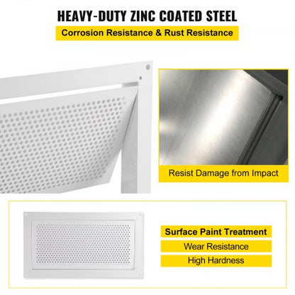 Krypgrundsventilation Grundventilation 20 cm Höjd x 40 cm Bredd Väggventilation |  EU