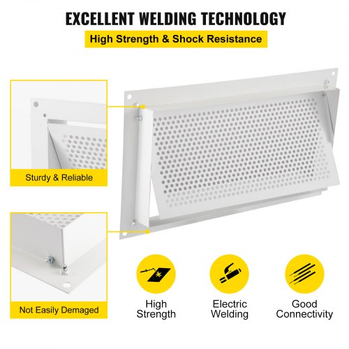 Krypgrundsventilation Grundventilation 20 cm Höjd x 40 cm Bredd Väggventilation |  EU