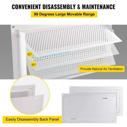 Krypgrundsventilation Grundventilation 20 cm Höjd x 40 cm Bredd Väggventilation |  EU