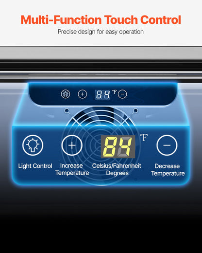 24-Inch Indoor/Outdoor Beverage Refrigerator, 150 QT Freestanding or Undercounter Beverage Fridge, 180 Cans Built-in Beer Fridge with Stainless Steel Body for Residential Home Bar Commercial Use