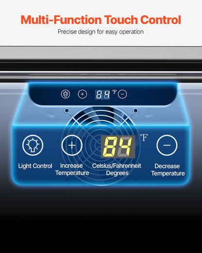 24-Inch Indoor/Outdoor Beverage Refrigerator, 150 QT Freestanding or Undercounter Beverage Fridge, 180 Cans Built-in Beer Fridge with Metal Plate Body for Residential Home Bar Commercial Use