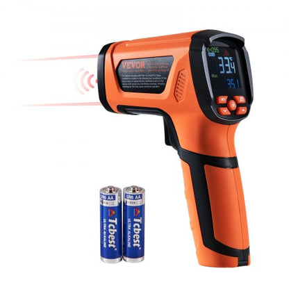 Infrared Thermometer, -40~2732°F Dual Laser Temperature Gun Non-Contact, Handheld IR Heat Temperature Gun with Adjustable Emissivity for Metal Smelting/Cooking/Pizza Oven/Engine(Not for Human)