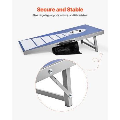3x60 cm Cornhole Set Tragbares Cornhole Wurfspielbrett aus Aluminium, 8 Beutel | EU