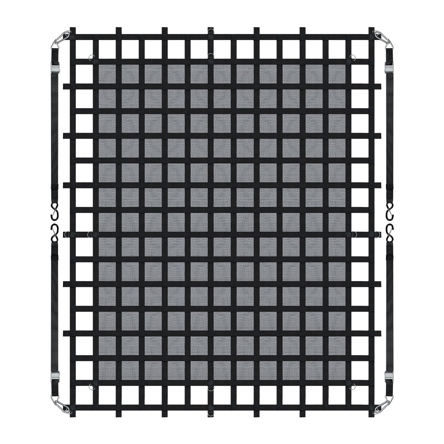 Cargo Net Heavy Duty Cargo Net 120" x 105" Adjustable Buckles and S-Hooks