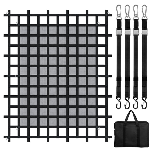 Cargo Net Heavy Duty Cargo Net 96" x 81" Adjustable Buckles and S-Hooks