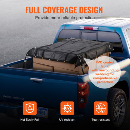 Cargo Net Heavy Duty Cargo Net 72" x 57" Adjustable Buckles and S-Hooks